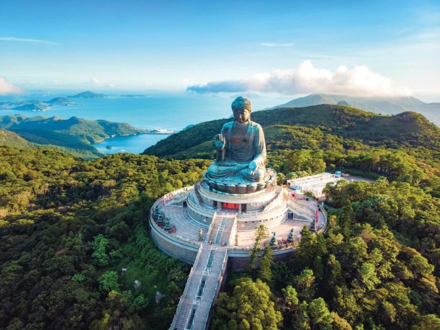 The Big Buddha on Lantau Island